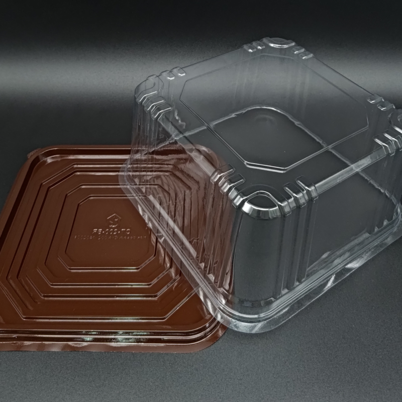 SS Cake Tray 20 Kotak 20x10cm Hitam