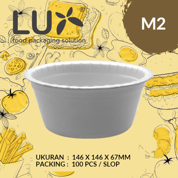 LUX Styrofoam Mangkuk M2 D146x67mm