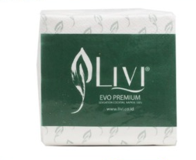 LIVI Evo Napkin Coktail Tissue 23x23cm Pak(100)