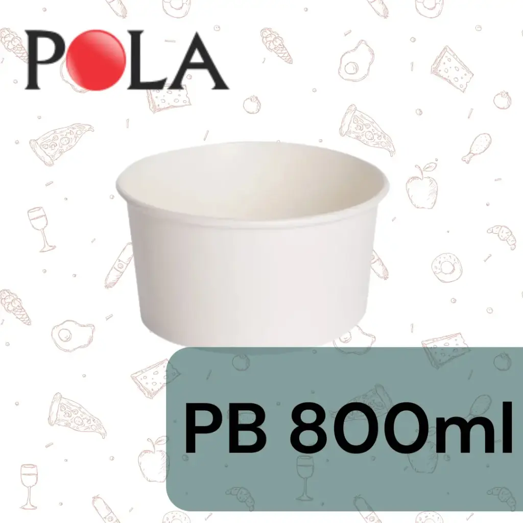 POLA Paper Bowl 27oz 800ml Putih