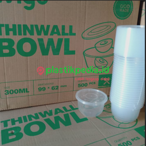 [LJP.WM300] WIGO Thinwall Bowl 300ml RB