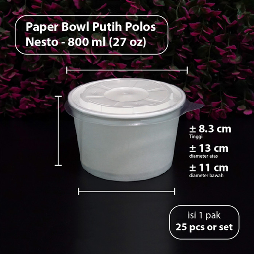 [TPP.NB800] NESTO Paper Bowl 27oz 800ml D13 T83