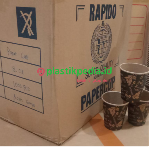 [KMA.C8240] RAPIDO Paper Hot Cup 8oz 240ml Kraft Polos