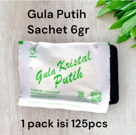 [SWA.1256] SWA Gula Putih Sachet 6gr Pak(125)