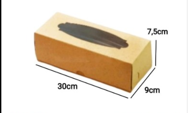 [LUD.30975] LUD Dus RollTart 30x9x7.5 Window Kraft Pak(10)