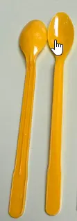 [WAL.LS3K] WAL LS03 Sendok Puding Panjang Kuning Pak(100)