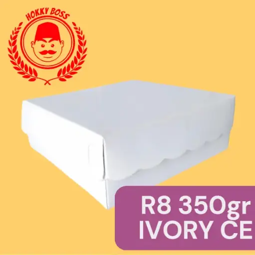 [MIT.R8350IV] HOKKY BOSS R8 350gr 18x18x6.5cm Renda Ivory