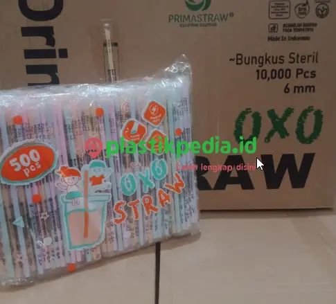 [KMA.P6207] KMA OXO Sedotan Steril 620 WF Pastel Pak(500)   