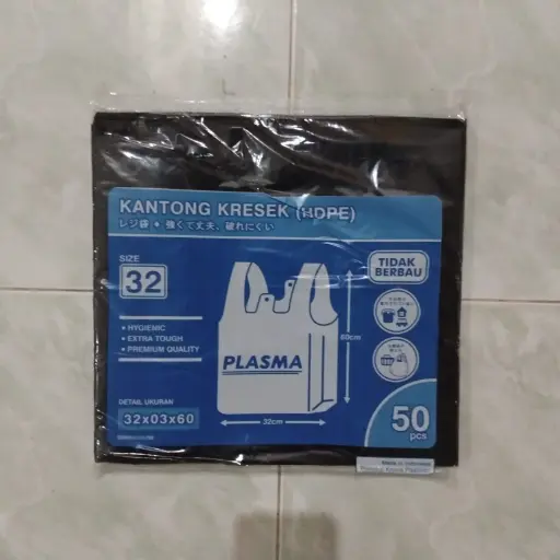 [KSP.H3203] PLASMA Kresek 003x32x60 Hitam Pak(50) 