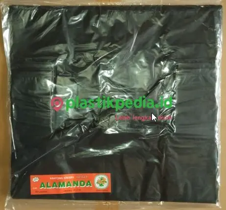 [KSP.H4002] ALAMANDA Kresek 002x40x65 Hitam Pak(50) 