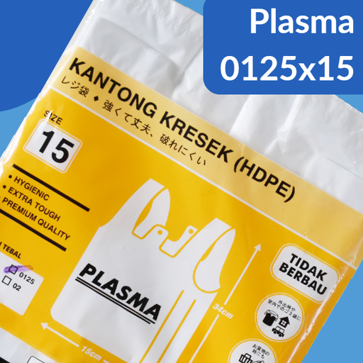 [KSP.P1534P] PLASMA Kresek 0125x15x34 Putih Pak(50)