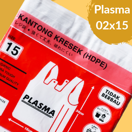 [KSP.P21534P] PLASMA Kresek 02x15x34 Putih Pak(50)