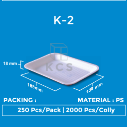 [KCS.K2] KCS Styrofoam Tray K2 188x130x18mm