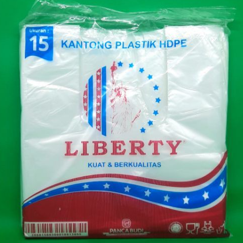 [PPM.L15] LIBERTY Kresek 15 Transparant Pak(100)