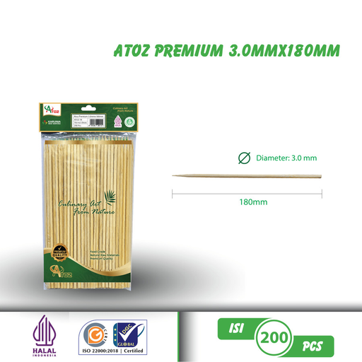 [KIS.TS50] ATOZ Tusuk Sate Pak(50)