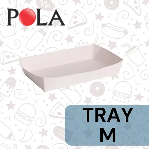 [PPJ.WTM] POLA Paper Tray Medium uk 151x81x35mm Putih