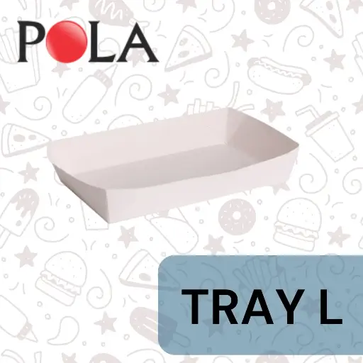 [PPJ.WTL] POLA Paper Tray Large uk 184x114x37mm Putih