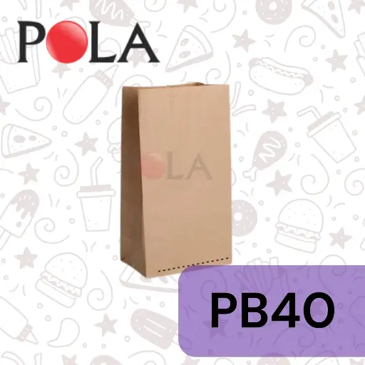 [PPJ.PB14] POLA Paperbag 28x20x10 PB 14 Coklat Pak(50)