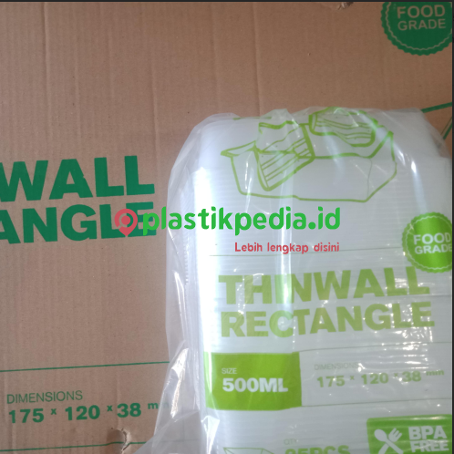 [LJP.WR500] WIGO Thinwall Rectangle 500ml