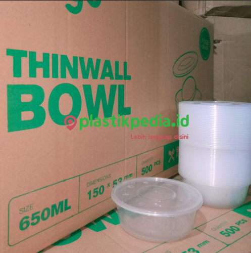 [LJP.WM650] WIGO Thinwall Bowl 650ml RB