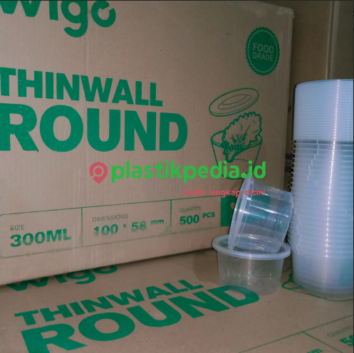 [LJP.WR300] WIGO Thinwall Round 450ml RD